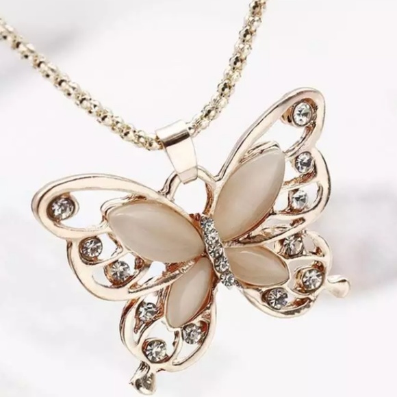 ▫️ Butterfly Sweater Necklace. - Picture 4 of 7